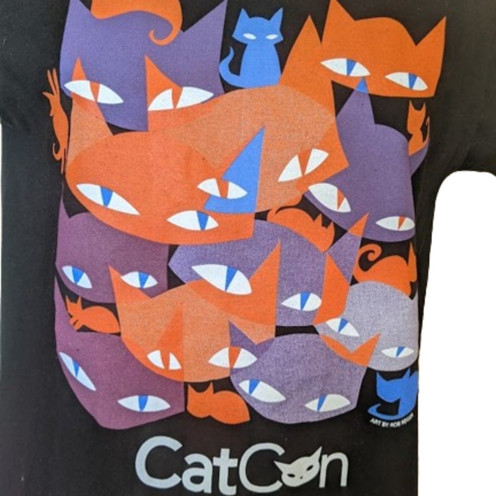 EMILY THE STRANGE Black Orange Cotton T-shirt Small NWOT